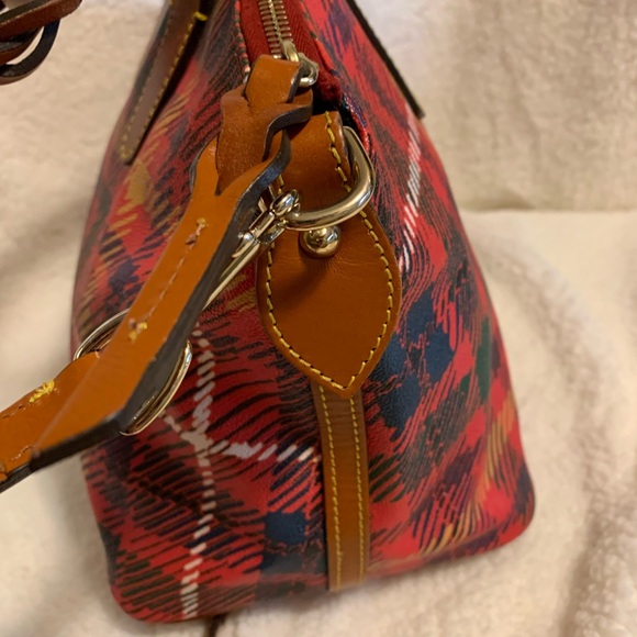 Dooney & Bourke Tartan Dome Satchel - Picture 16 of 16